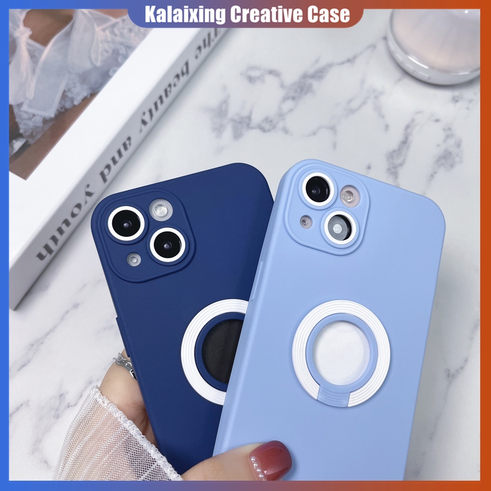 Soft Case Warna Macaron Dengan Holder Invisible Untuk iPhone 13 Pro Max 12 Pro 11 Pro Max X Xs Max Xr