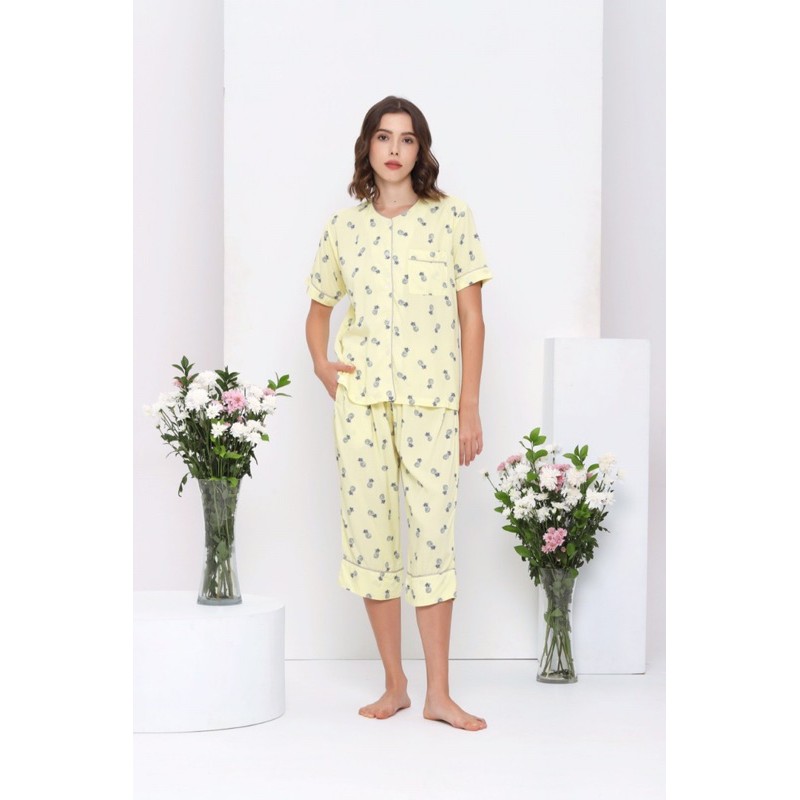 Cub And Mice - Rayon PINEAPPLE - Piyama Wanita Baju Tidur