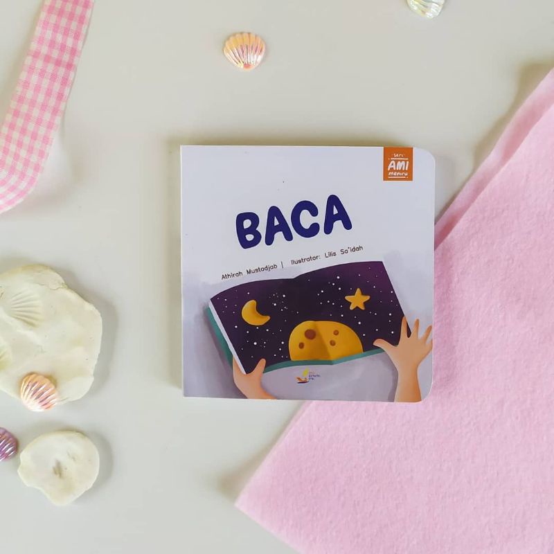 (Free Bubble Wrap/Kardus) Boardbook Buku Sunnah Anak usia 0-3 tahun "Baca" Pinisi