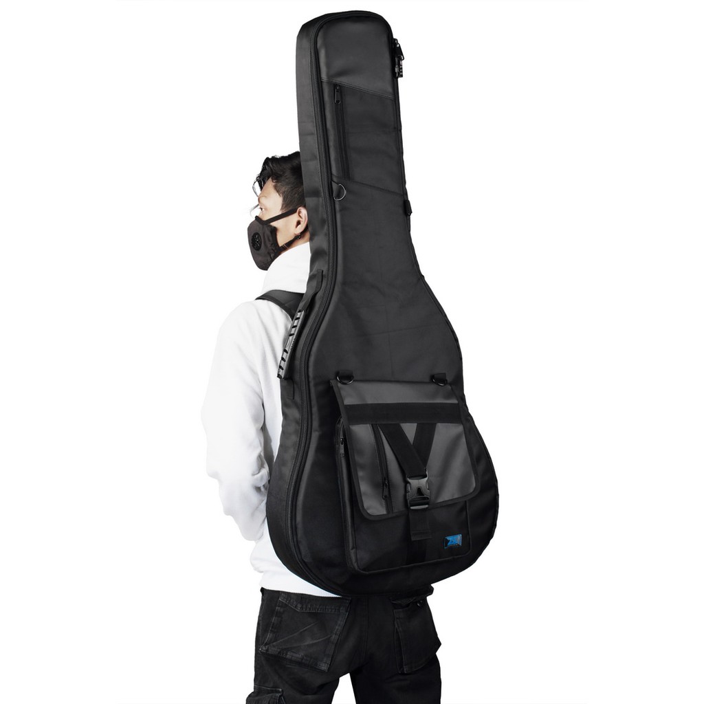 Zorc - Max | Tas Gitar Akustik Yamaha Apx 500ii 600 | Gigbag Acoustic Bass Black