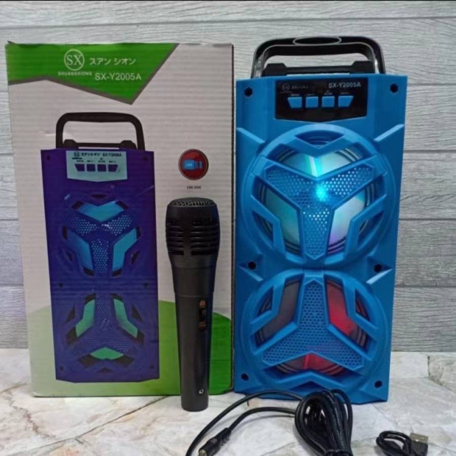 Promo Terbaru!!! Speaker Bluetoth Digital Portable Shuangxiong SX - Y2005 FREE USB Batrai awet dan tahan lama