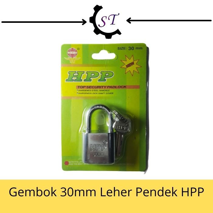 Gembok Chrome / Putih 30mm / 30 Mm Leher Pendek Hpp