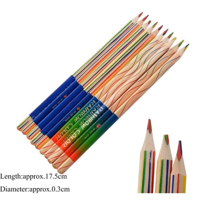 Rainbow Color Pencil 4 in 1