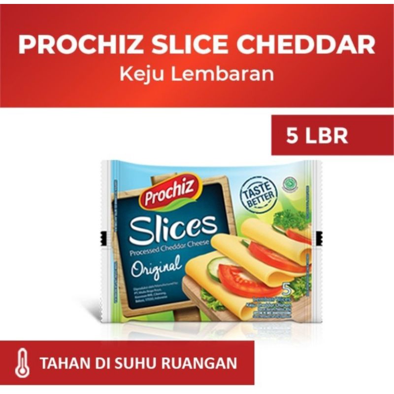 Keju prochiz slices Cheddar 5s