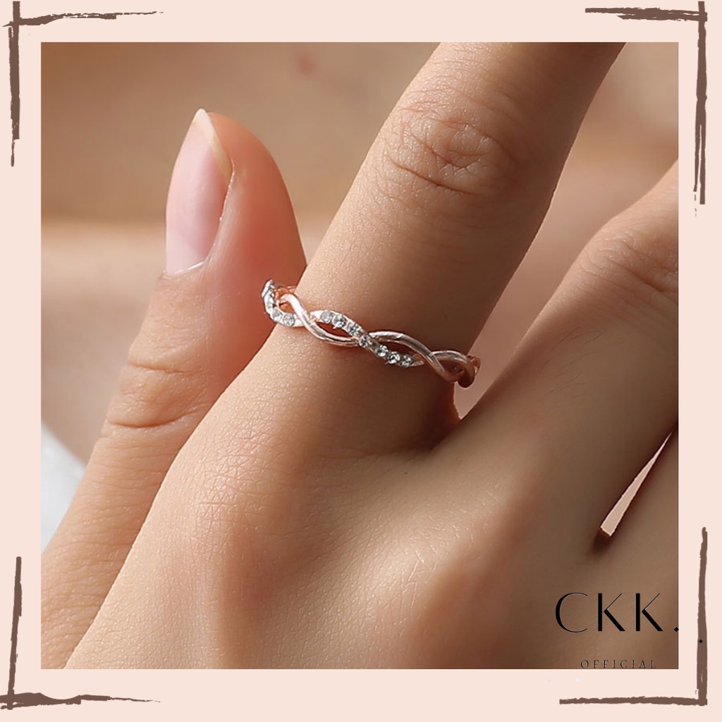 ➰CKK➰ Cincin Gaya Vintage K14 Untuk Wanita Ring Female Fashion Personality Light Luxury