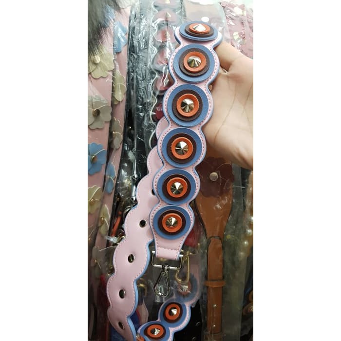 silver studs bag strap