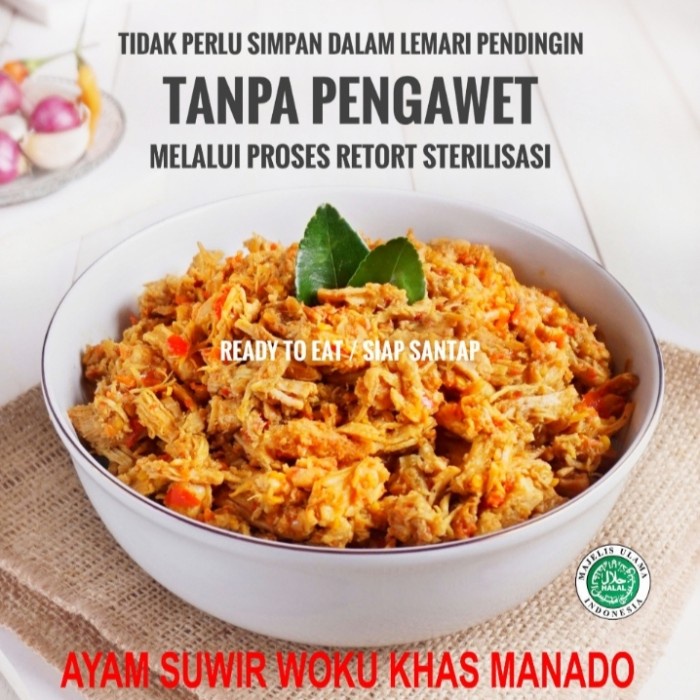 

Gg01Hh Ayam Suwir Woku Rica - Pedas 250G Ds01Gkk