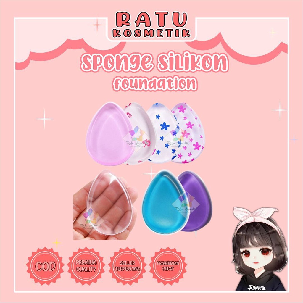 ❤ RATU ❤ Silicone Sponge Foundation Bb Cream | Sponge Make Up | Silisponge