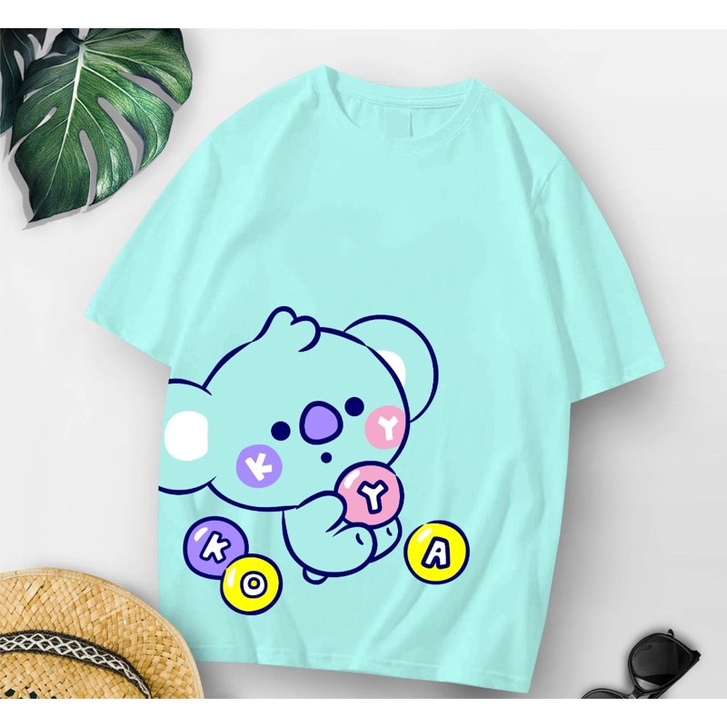 Baju kaos oversize xl tee tshirt cewe wanita dewasa remaja abg motif terbaru-Koya