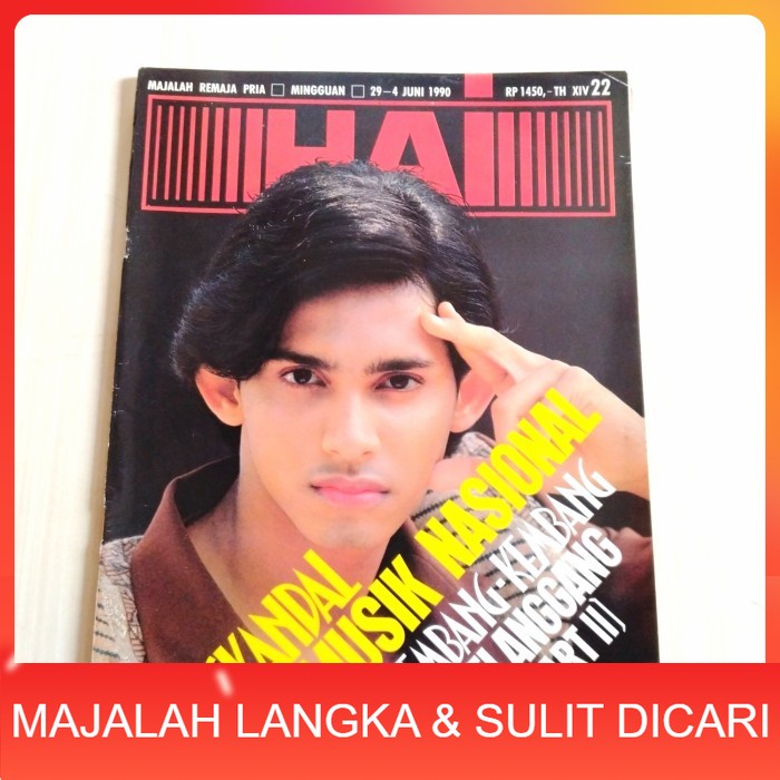 Majalah HAI No.22 Jun 1990 Cover ISKANDAR R. Langka
