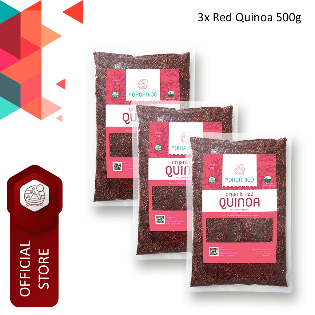 

Red Quinoa Organic El Organico 500gr (Triple Pack)