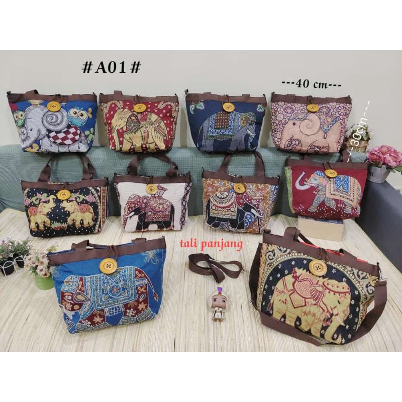 Hand bag thailand / tas thailand bangkok / tas gajah owl / tas wanita
