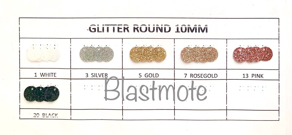 PAYET SQUIN ROUN SIDE HOLE Glitter 10MM 10 GR