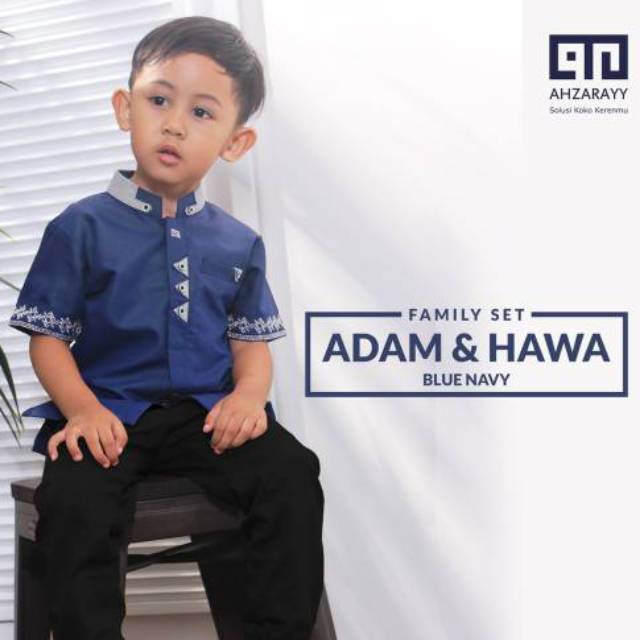 Kemeja Koko Couple Ayah Anak Original Ahzarayy ADAM SERIES IED SERIES