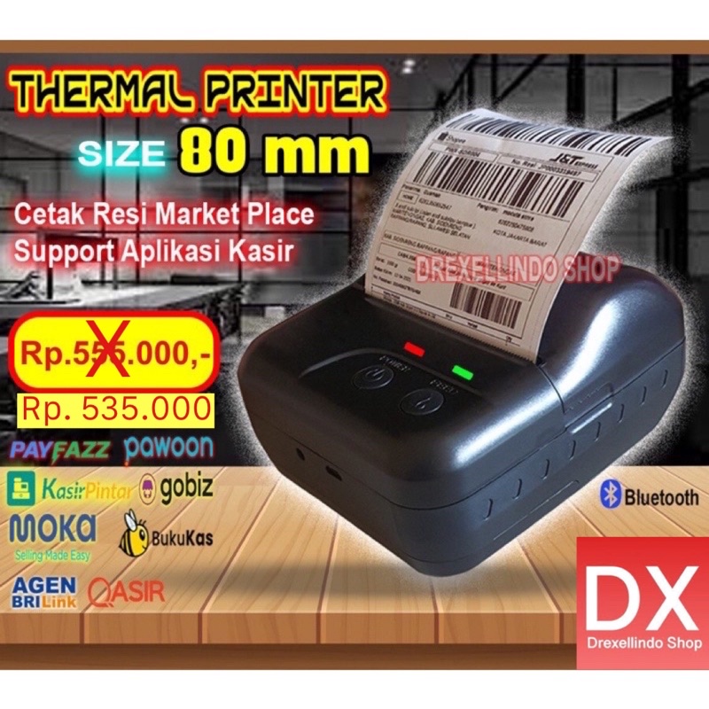 Printer thermal bluetooth USB 80mm C80MP