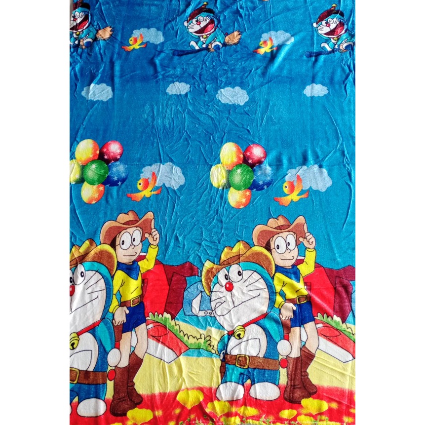 Selimut Bulu Doraemon nobita, Selimut Bulu Karakter Doraemon, Selimut Bulu Tebal, Selimut Bulu Halus