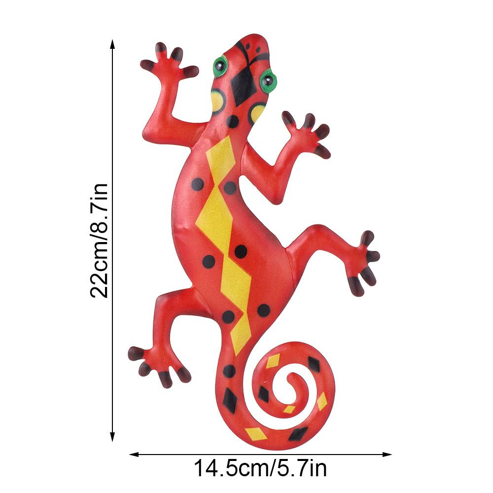 Solighter Metal Gecko Kamar Tidur Patung Inspiratif Indoor Outdoor Art Craft Statues