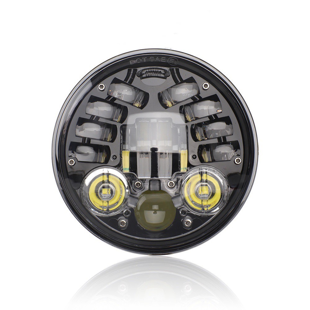 Lampu Utama DAYMAKER COBRA DOT SAE Motor Mobil 16 LED 18 LED VINYX 5,75 / 7 Inch 75 Watt 5 Inci 5.75 75W 5Y3