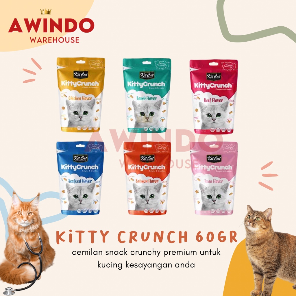 KITTY CRUNCH - Makanan Cemilan Snack Kittycrunch Kucing Cat Food