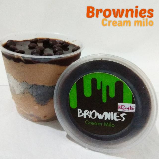 

Dessert cake Brownies Cream Milo