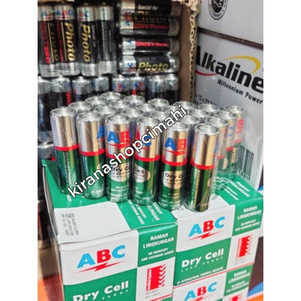 Batre ABC hijau AA isi 4 pcs / baterai / battery / batu abc / a2