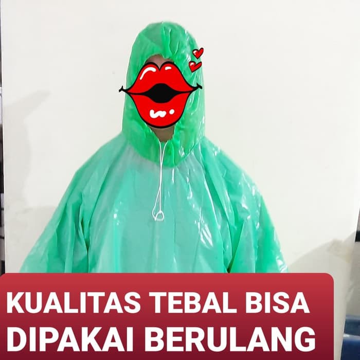 JAS HUJAN PLASTIK, TEBAL! Disposable Raincoat