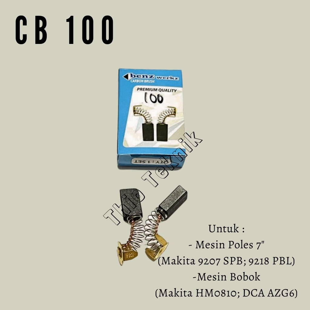 Benz - Carbon Brush CB 100 CB100 Arang Spul Sepul