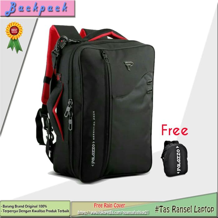  Tas  Ransel Selempang Palazzo  Laptop 3 In 1 Multi Fungsi 