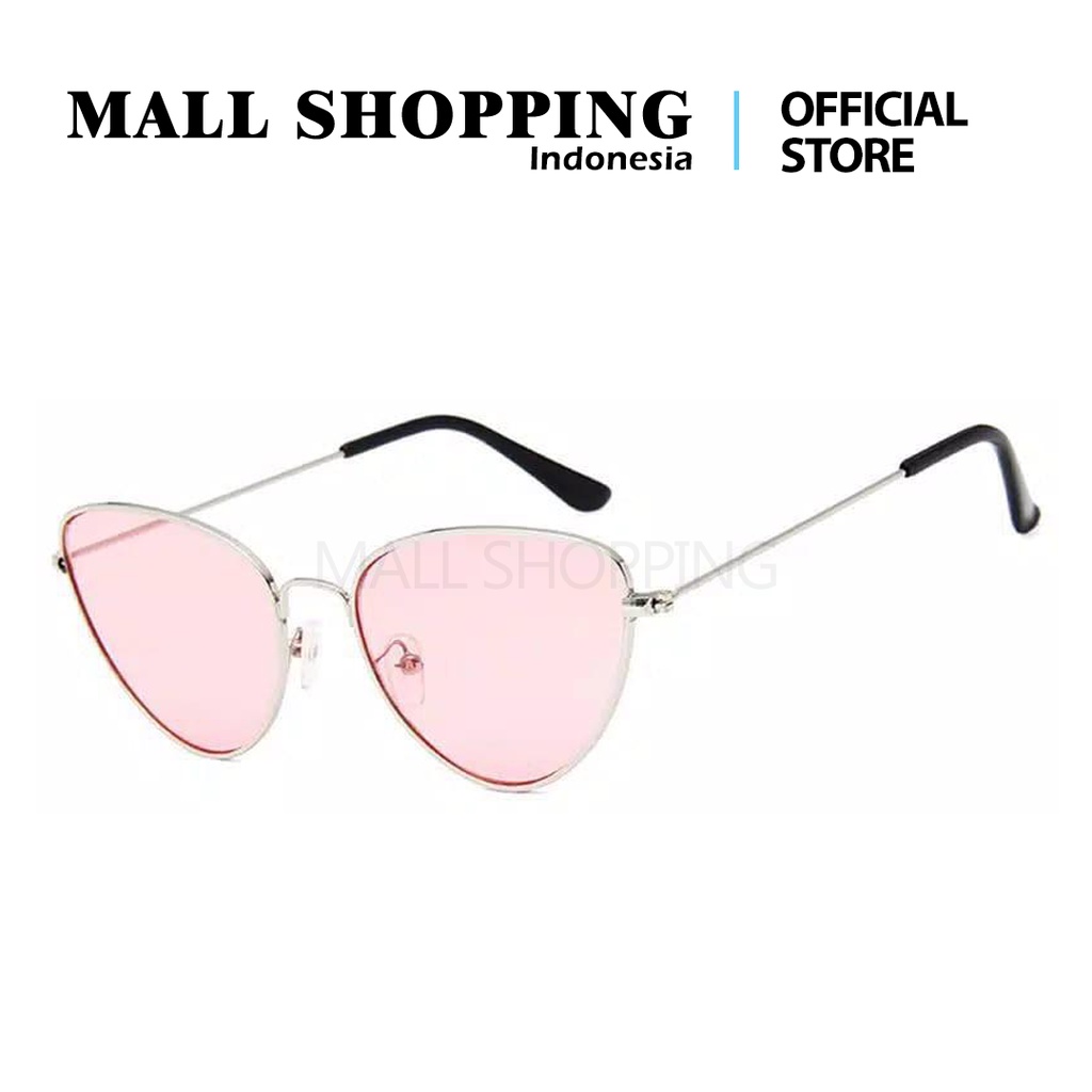 (COD) Kacamata Wanita Korean Fashion Cat Eyes Metal Women Eyewear SunGlasses MALL SHOPPING
