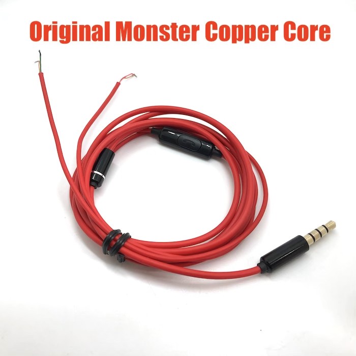 Monster Factory Original Copper Earphone Cable Replacement With Mic