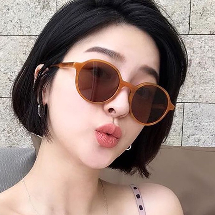 Korean fashion ins round frame trendy sunglasses