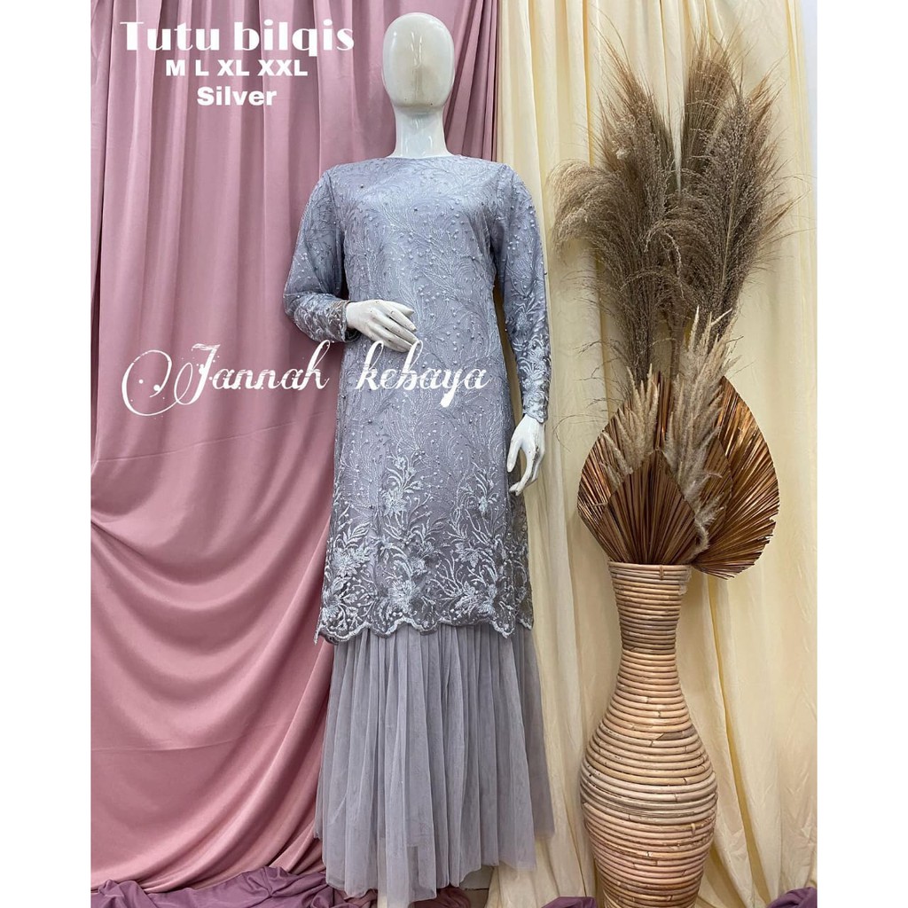 PROMO LONG DRESS TUTU TULE MUTIARA BORDIR / GAMIS PESTA