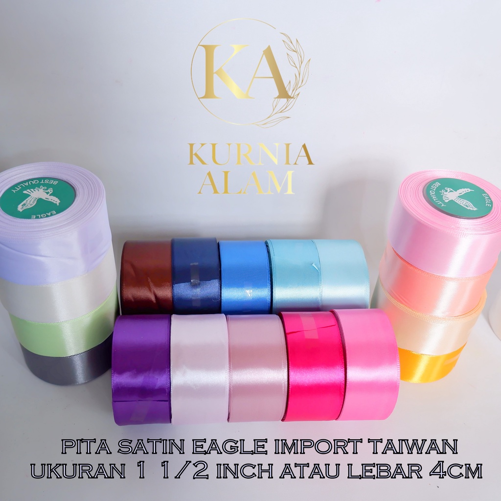 

Pita Satin Ukuran 4cm Import Taiwan Untuk Bungkus Kado, Souvenir, Dll Dijual Per SLOP