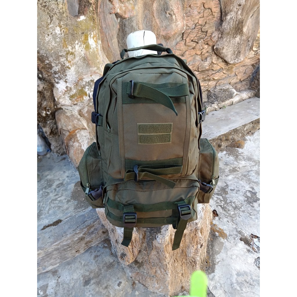 Promo Shopee Ransel army lebanon hijau tni cordura