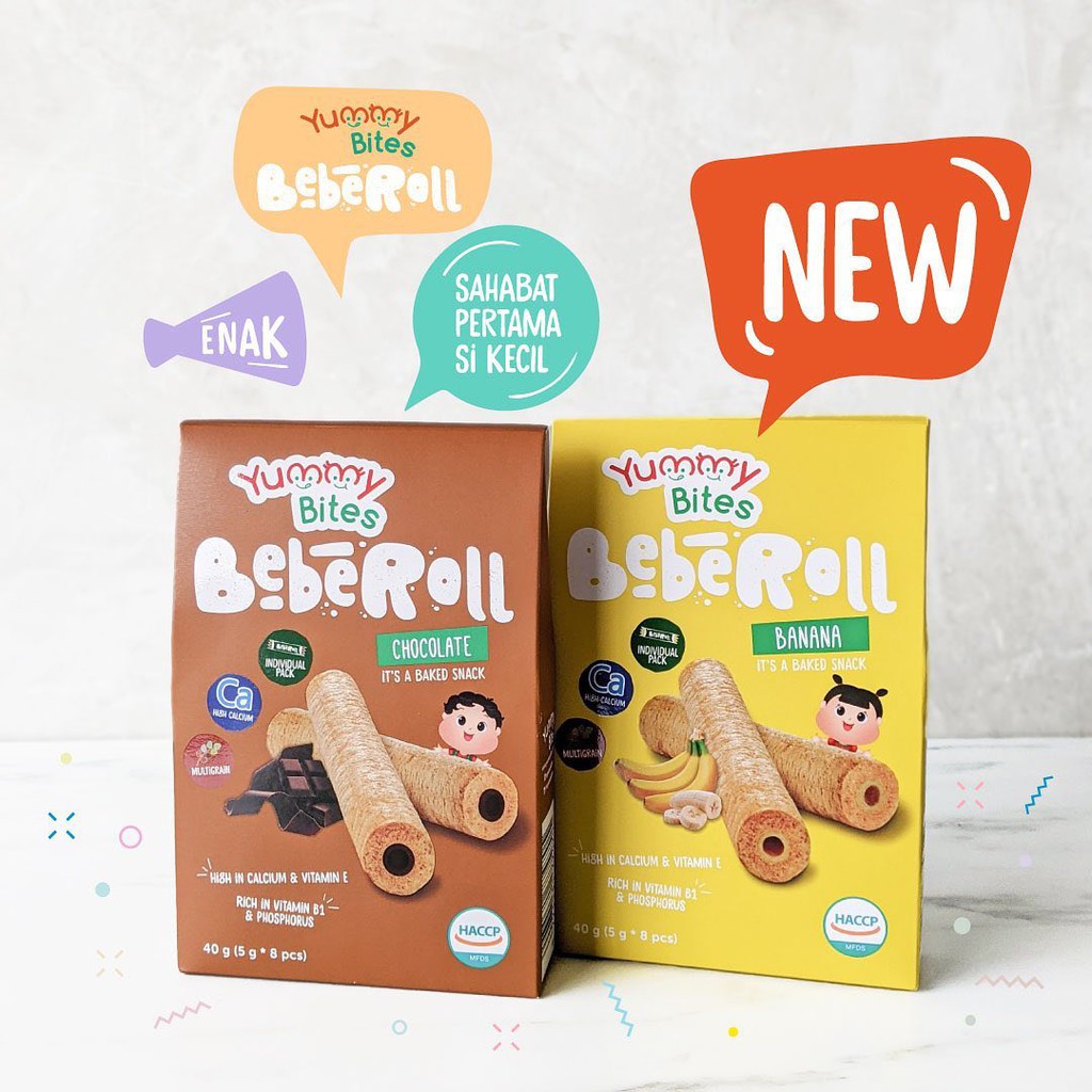 YUMMY BITES  BEBEROLL / SNACK BAYI/ MAKANAN BAYI/ CEMILAN BAYI/ BEBEROLL