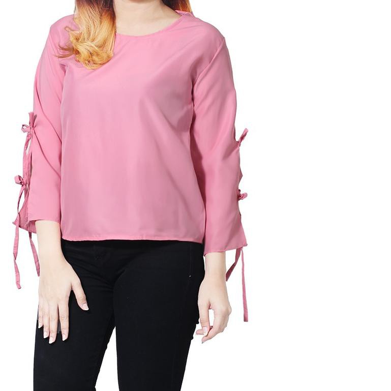 Tq88indonesia Baju Blouse Wanita Terbaru / HOLY TOP / Atasan Cewek / Blus / Ootd Kekinian