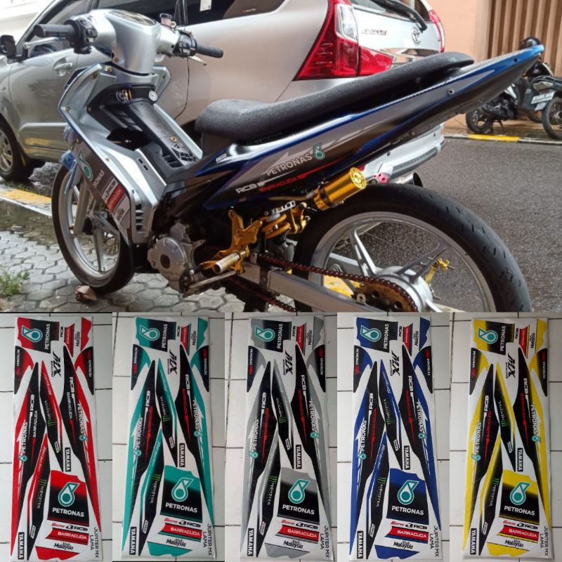 STRIPING MX OLD VARIASI PETRONAS HIJAU TOSKA - STRIPING MX OLD PETRONAS - Striping jupiter mx old va