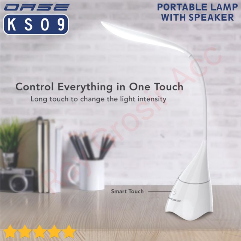 Speaker Lampu Belajar LED OASE KS09 Bluetooth Wireless