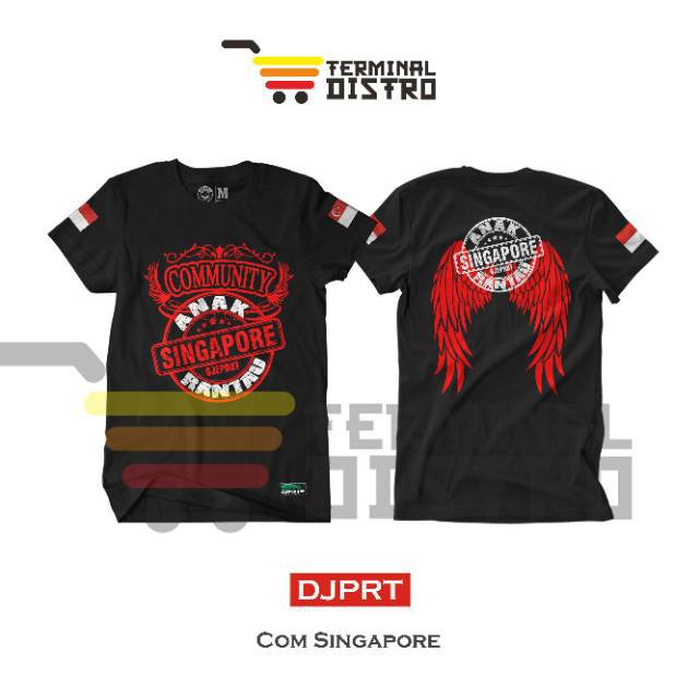 DISKON  Kaos Anak Rantau - COMMUNITY SINGAPORE - Distro Bandung Ori - DJEPRUT ORIGINAL - PERANTAU