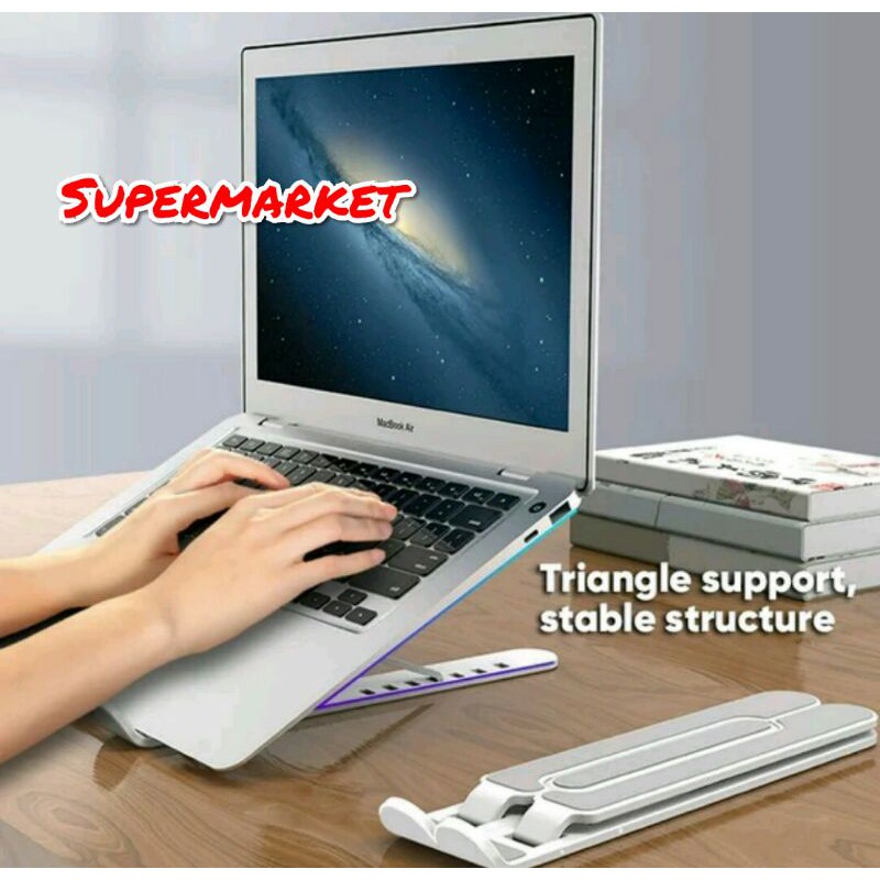 Dudukan Laptop BIG P1 Stand Holder Laptop Lipat Portable