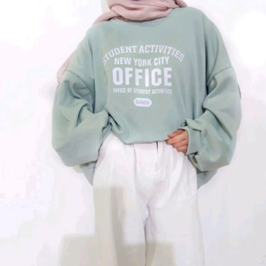 Sweater Office - Korean Style Sweatshirt - Pakaian Wanita Dan Pria