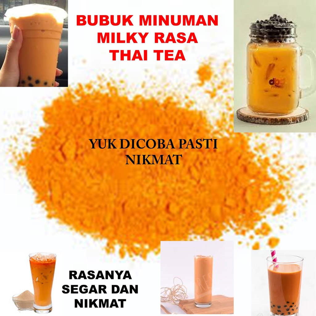 

BUBUK MINUMAN GREEN TEA MILKY RASA THAI TEA HALAL PREMIUM BERKWALITAS 100 GR | Bubuk Minuman Thai Tea Serbuk Minuman Kekinian Aneka Rasa Powder Drink | Bubuk Minuman Bubble Powder Drink rasa Green Tea ORIGINAL