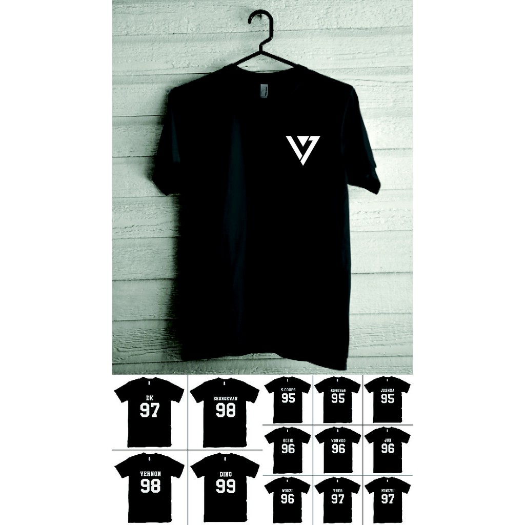 KAOS T-SHIRT KPOP SEVENTEEN (VERNON JEONGHAN DLL)