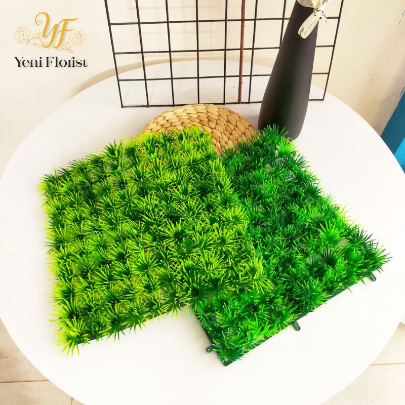 rumput Jepang sintetis/rumput plastik hias artifisial dinding/rumput alas