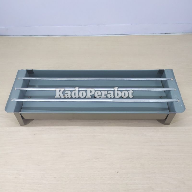 bakaran sate 43x15 cm - tempat arang bbq- tempat arang bakaran panjang