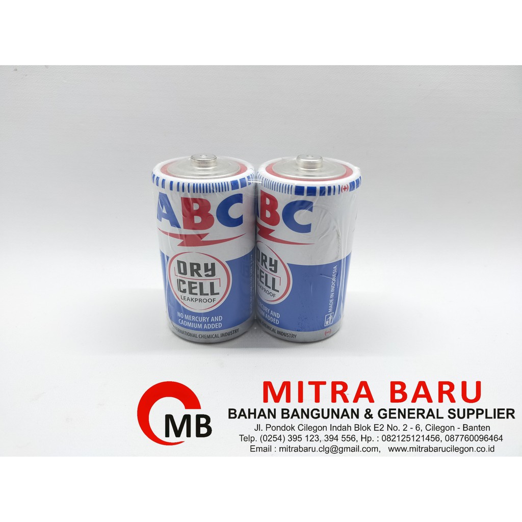 Batre / Baterai ABC biru tipe D / Battrey ABC besar ukuran D