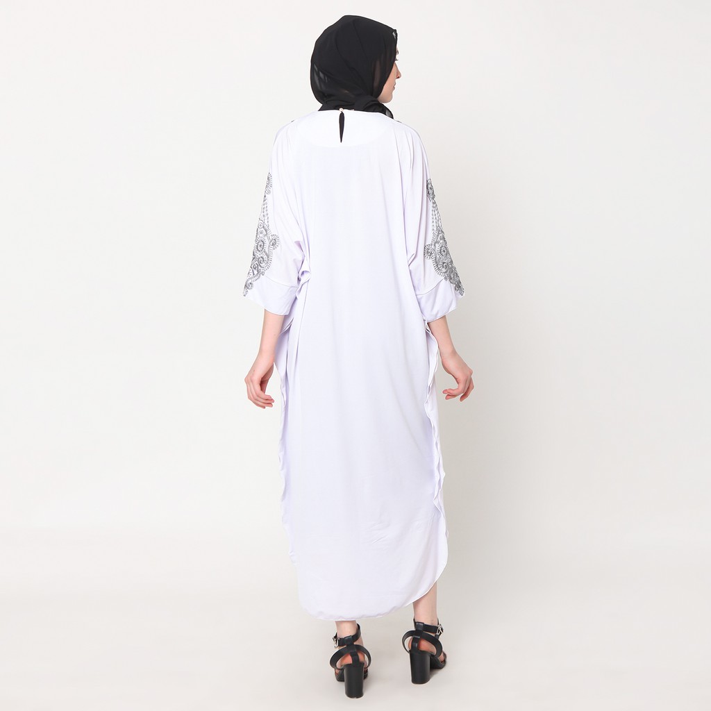 Baju Muslim Long dress Variasi Renda Terbaru - Almirrah