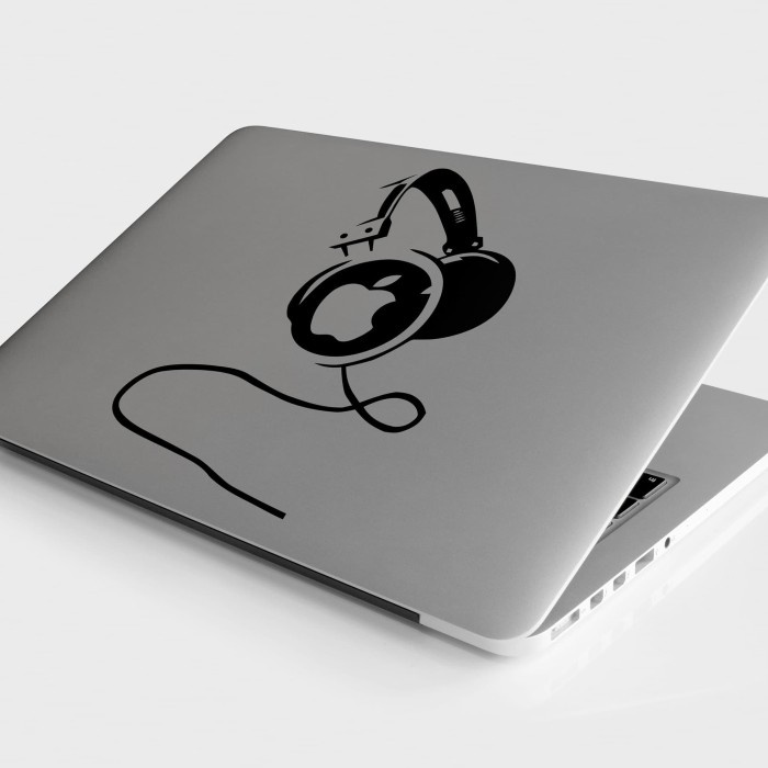 Hadir Decal Stiker Macbook/Stiker Laptop Headset Apple Bagus