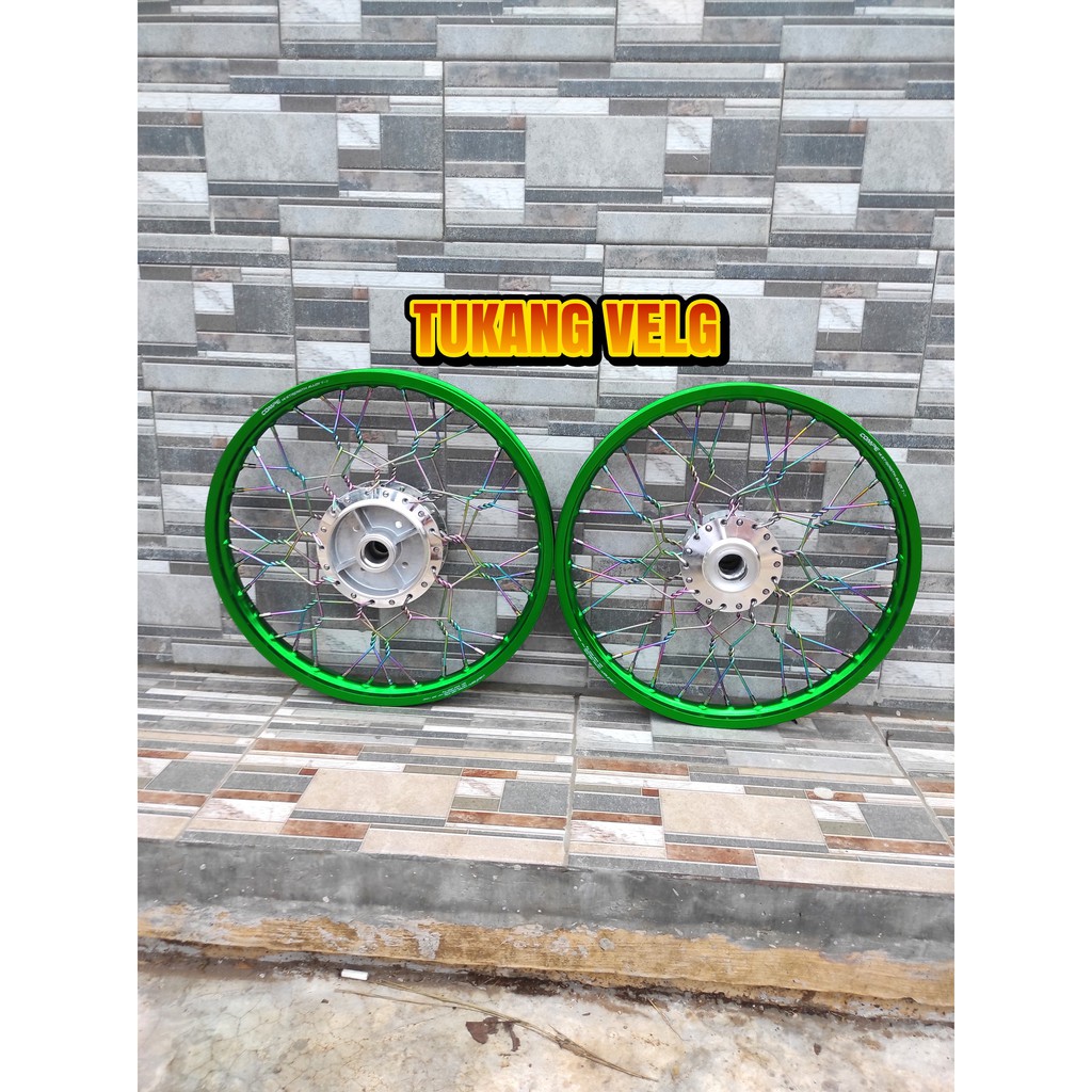 Velg Jari Jari Jupiter MX New 135 Paketan Ring 17 Stell Ulir Kepang