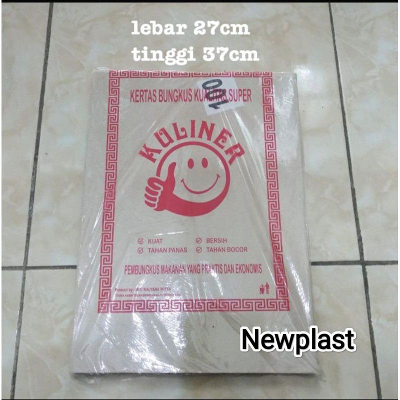 

Isi 100lbr kertas nasi kuliner ukuran 27×37cm